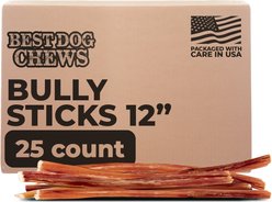 Best Dog Chews Thin 12-in Bully Sticks Dog Treats, 25 count slide 1 of 4