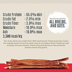 Best Dog Chews Thin 12-in Bully Sticks Dog Treats, 25 count slide 2 of 4