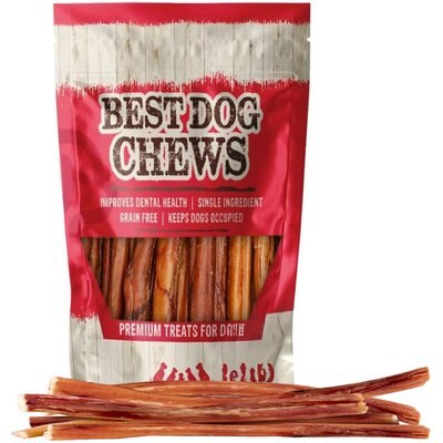 Best Dog Chews Best Dog Chews Thin 12-in Bully Sticks Dog Treats, 6 count