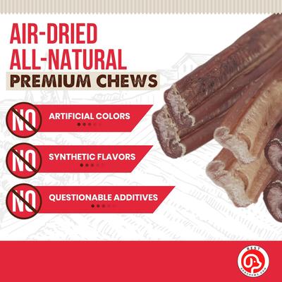 Show full view: Best Dog Chews Thin Bully Sticks 12-in Dog Treats, 6 count slide 8 of 9