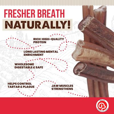 Show full view: Best Dog Chews Thin Bully Sticks 12-in Dog Treats, 6 count slide 9 of 9