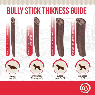 Show full view: Best Dog Chews Thin Bully Sticks 12-in Dog Treats, 6 count slide 6 of 9