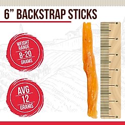 Best Dog Chews Treats Backstrap Sticks 6-in Dog Treats, 12 count slide 2 of 6