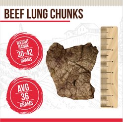 Best Dog Chews Beef Lung Chunks Dog Treats, 5-oz bag slide 2 of 6