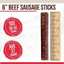 Best Dog Chews Treats Beef Sausage Dog Treats, 6 count slide 2 of 6