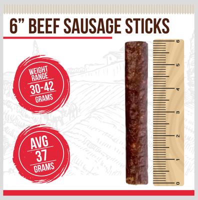 Show full view: Best Dog Chews Treats Beef Sausage Dog Treats, 6 count slide 3 of 7