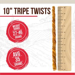 Best Dog Chews Tripe Twist Beef Flavored 10-in Dog Chews, 6 count slide 2 of 6