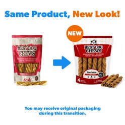 Best Dog Chews Tripe Twist Beef Flavored 5-in Dog Chews, 6 count slide 2 of 6