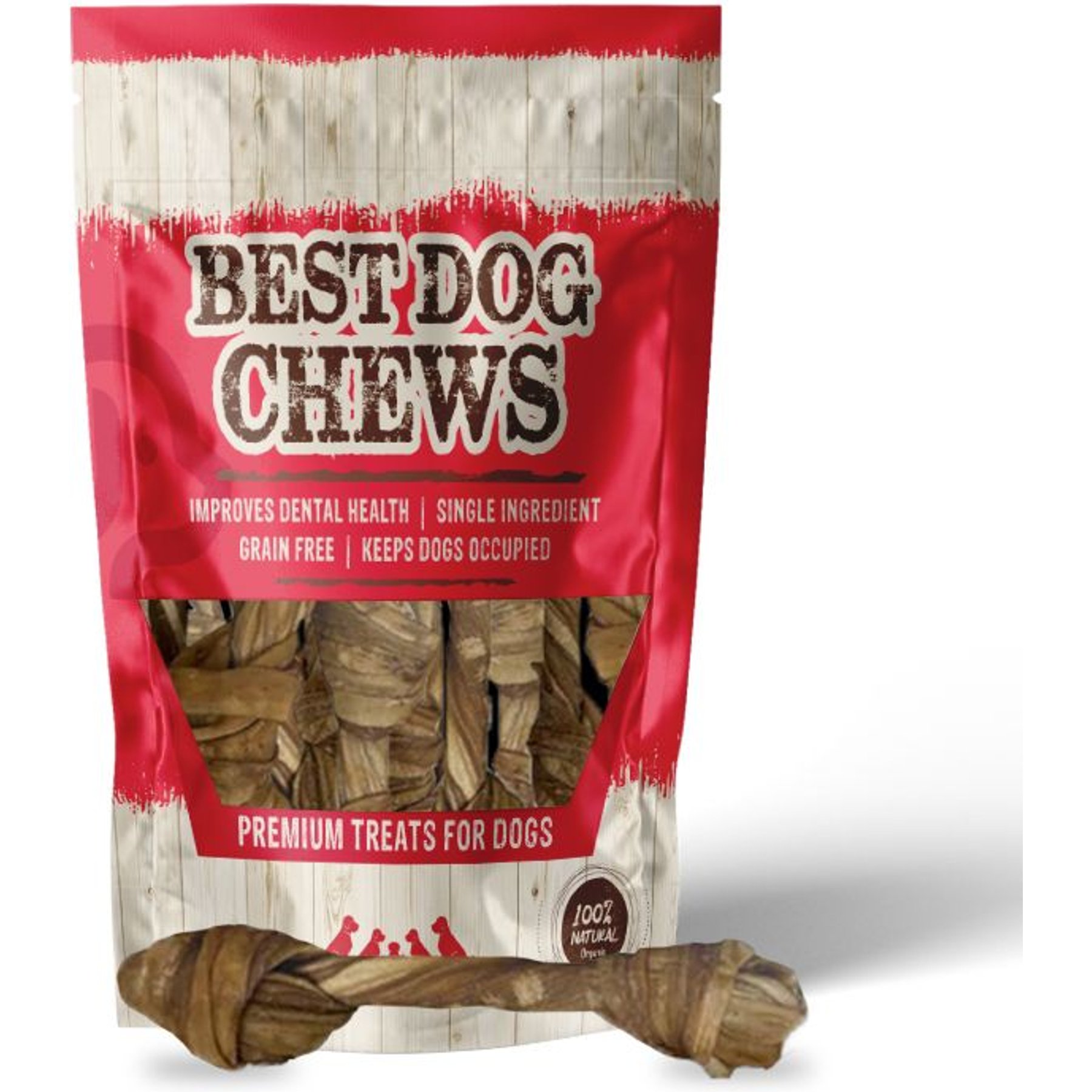 Best Dog Chews Tripe Twist Beef Flavored Dog Bones, 12 count
