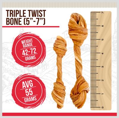 Show full view: Best Dog Chews Tripe Twist Beef Flavored Dog Bones, 6 count slide 3 of 7