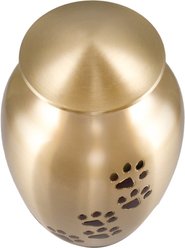 Best Friend Services Ottillie Paws Slate Vertical Print Dog & Cat Urn, Brass with Ebony Paws, X-Large slide 2 of 6