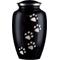 Show in main carousel: Best Friend Services Ottillie Paws Slate Vertical Print Dog & Cat Urn, Ebony with Pewter Paws, X-Large slide 1 of 8