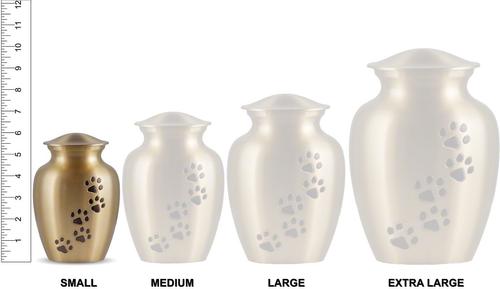 Show full view: Best Friend Services Ottillie Paws Slate Vertical Print Dog & Cat Urn, Slate with Pewter Paws, Small slide 5 of 8