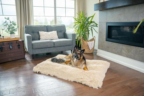 BEST FRIENDS BY SHERI 4-in-1 Orthopedic Nap Mat Shag Dog Mat with Removable Cover, Taupe, Large - Chewy.com