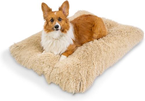 Show full view: Best Friends by Sheri 4-in-1 Orthopedic Nap Mat Shag Dog Mat with Removable Cover, Taupe, Medium slide 6 of 8