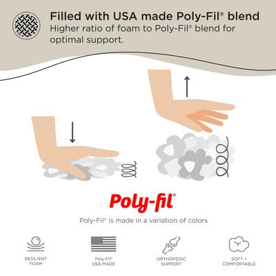 Show full view: Best Friends by Sheri 4-in-1 Orthopedic Nap Mat Shag Dog Mat with Removable Cover, Taupe, Medium slide 4 of 8