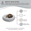 Show in main carousel: Best Friends by Sheri Calming Lux Fur Donut Cuddler Bolster Cat & Dog Bed, Gray, Large slide 7 of 10