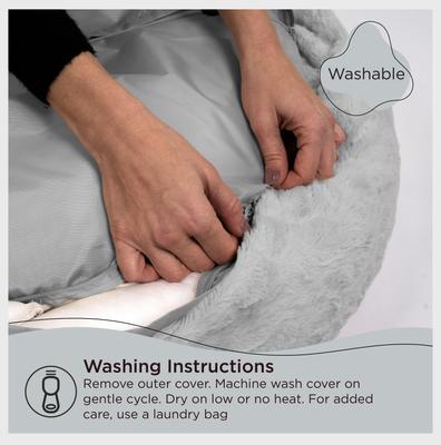 Best Friends by Sheri Calming Lux Fur Donut Cuddler Bolster Cat & Dog Bed