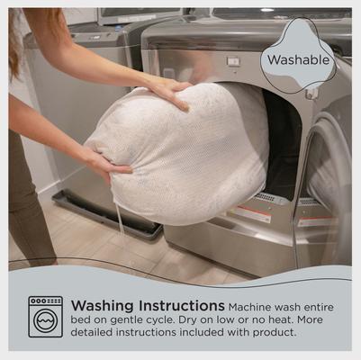 Show full view: Best Friends by Sheri Calming Lux Fur Donut Cuddler Bolster Cat & Dog Bed, Mink, Small slide 6 of 10