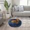 Show in main carousel: Best Friends by Sheri Calming Lux Fur Donut Cuddler Bolster Cat & Dog Bed, Navy, Small slide 1 of 10