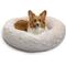 Show in main carousel: Best Friends by Sheri Calming Lux Fur Donut Cuddler Bolster Cat & Dog Bed, Oyster, Medium slide 3 of 11