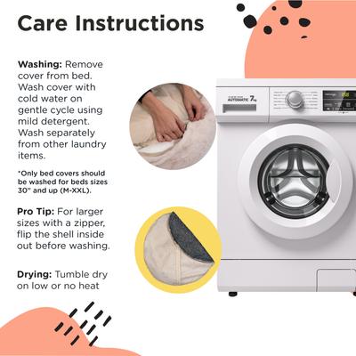 Show full view: Best Friends by Sheri Calming Lux Fur Donut Cuddler Bolster Cat & Dog Bed, Oyster, Medium slide 9 of 11