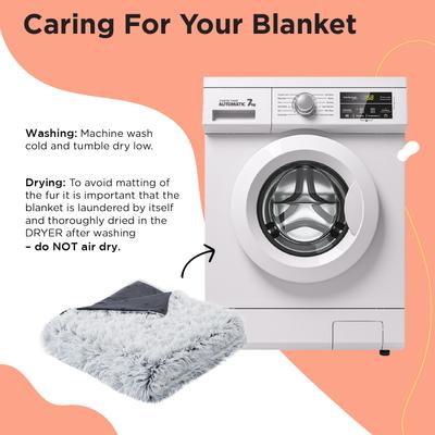 Show full view: Best Friends by Sheri Calming Shag Orthopedic Dog Blanket, Frost slide 7 of 7