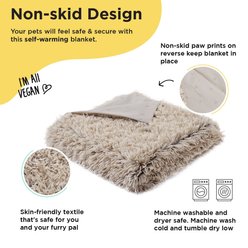 Best Friends by Sheri Calming Shag Orthopedic Dog Blanket, Taupe slide 2 of 6