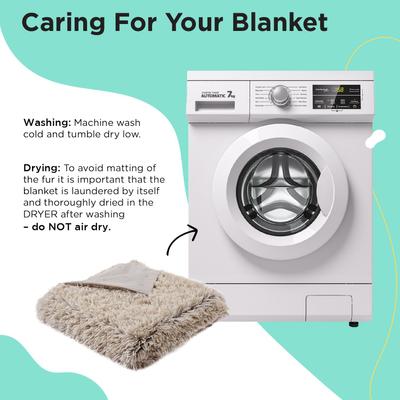 Show full view: Best Friends by Sheri Calming Shag Orthopedic Dog Blanket, Taupe slide 6 of 6