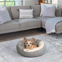 Best Friends by Sheri Cozy Cuddler Covered Cat & Dog Bed, Grey, Standard
