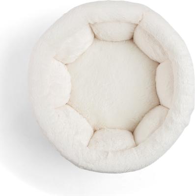 Show full view: Best Friends by Sheri Cuddle Cup Cuddler Bolster Cat & Dog Bed, Wheat, Standard slide 4 of 6