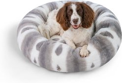 Best Friends by Sheri Patterned Faux Fur Calming Orthopedic Bolster Dog Bed, Large slide 2 of 7