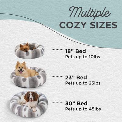 Show full view: Best Friends by Sheri Patterned Faux Fur Calming Orthopedic Bolster Dog Bed, Large slide 5 of 8