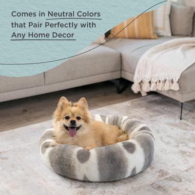 Show full view: Best Friends by Sheri Patterned Faux Fur Calming Orthopedic Bolster Dog Bed, Medium slide 6 of 8