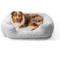 Show in main carousel: Best Friends by Sheri Soothe & Snooze Lounge Lux Memory Foam Rectangular Orthopedic Bolster Dog Bed, Grey, Large slide 7 of 8
