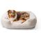 Show in main carousel: Best Friends by Sheri Soothe & Snooze Lounge Lux Memory Foam Rectangular Orthopedic Bolster Dog Bed, Oyster, Large slide 7 of 8
