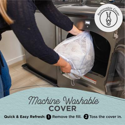 Show full view: Best Friends by Sheri Soothe & Snooze Lounge Shag Rectangular Orthopedic Bolster Dog Bed, Frost, Large slide 4 of 8