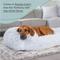 Show in main carousel: Best Friends by Sheri Soothe & Snooze Lounge Shag Rectangular Orthopedic Bolster Dog Bed, Frost, Large slide 6 of 8