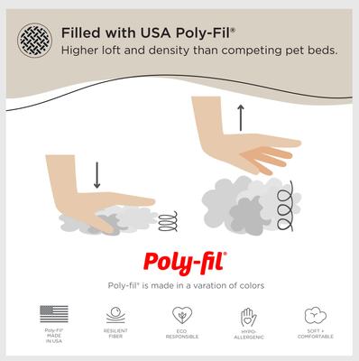 Show full view: Best Friends by Sheri The Original Calming Shag Fur Donut Cuddler Cat & Dog Bed, Beige, XX-Large slide 3 of 11