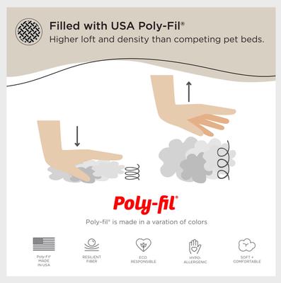 Show full view: Best Friends by Sheri The Original Calming Shag Fur Donut Cuddler Cat & Dog Bed, Cotton Candy, Medium slide 3 of 11