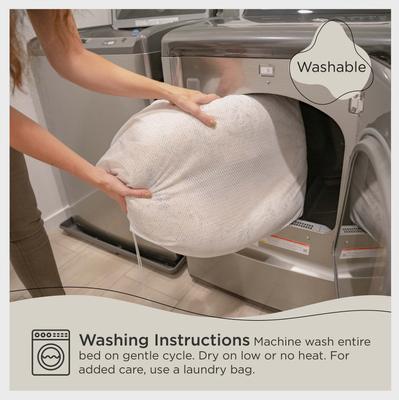 Show full view: Best Friends by Sheri The Original Calming Shag Fur Donut Cuddler Cat & Dog Bed, Cotton Candy, Small slide 6 of 11