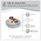 Show in main carousel: Best Friends by Sheri The Original Calming Shag Fur Donut Cuddler Cat & Dog Bed, Denim, X-Large slide 7 of 11