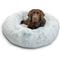 Show in main carousel: Best Friends by Sheri The Original Calming Shag Fur Donut Cuddler Cat & Dog Bed, Frost, Large slide 2 of 11