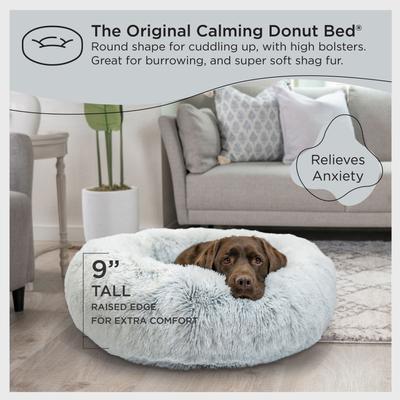 Best Friends by Sheri The Original Calming Shag Fur Donut Cuddler Cat & Dog Bed