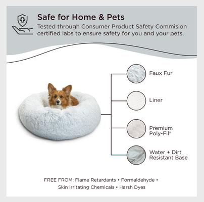 Best Friends by Sheri The Original Calming Shag Fur Donut Cuddler Cat & Dog Bed