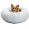 Show in main carousel: Best Friends by Sheri The Original Calming Shag Fur Donut Cuddler Cat & Dog Bed, Frost, Medium slide 2 of 11