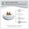 Show in main carousel: Best Friends by Sheri The Original Calming Shag Fur Donut Cuddler Cat & Dog Bed, Frost, Medium slide 7 of 11