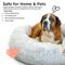 Show in main carousel: Best Friends by Sheri The Original Calming Shag Fur Donut Cuddler Cat & Dog Bed, Frost, X-Large slide 6 of 11