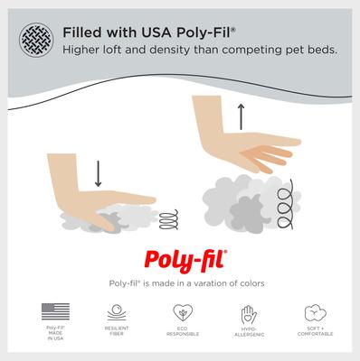 Show full view: Best Friends by Sheri The Original Calming Shag Fur Donut Cuddler Cat & Dog Bed, Grey, Medium slide 3 of 11