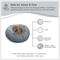 Show in main carousel: Best Friends by Sheri The Original Calming Shag Fur Donut Cuddler Cat & Dog Bed, Grey, Small slide 7 of 11